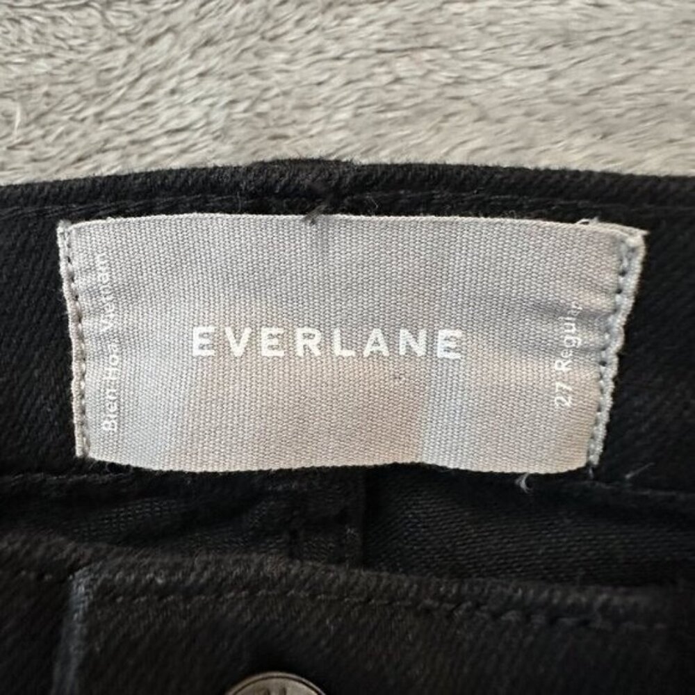 Everlane Black Jeans Crop Straight Boot Women's size 27 4 High Rise - Picture 3 of 8